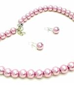 Pink Pearl Necklace Sets