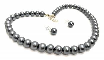 Grey Pearl Necklace Sets 1