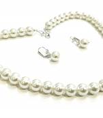 White Pearl Necklace Sets