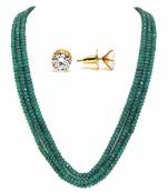 Green Color Women Onyx Necklace Sets