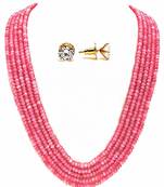 Pink Onyx Multilayer Women Necklace Sets