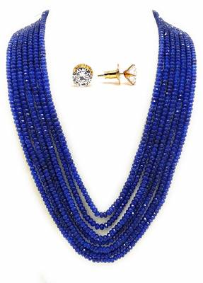 Blue Onyx Multilayer Women  Necklace Sets 1
