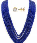 Blue Onyx Multilayer Women  Necklace Sets
