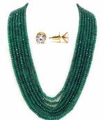 Green Onyx Multilayer Women Girls Necklace Sets