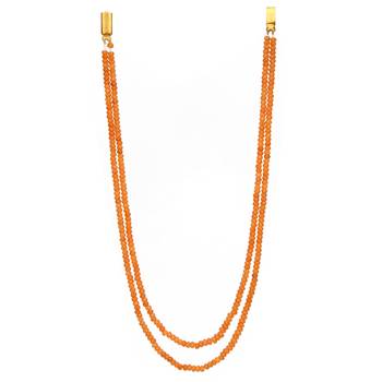 Orange Onyx Necklaces 1