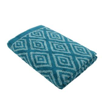 Diamonds Cotton Blue Bath Towel 30 X 60 inch GSM 500 1