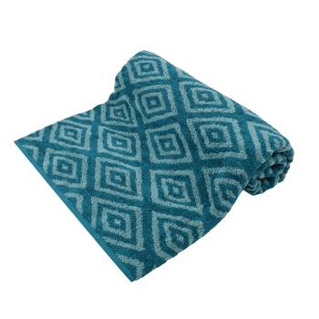 Diamonds Cotton Blue Bath Towel 30 X 60 inch GSM 500 2