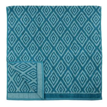 Diamonds Cotton Blue Bath Towel 30 X 60 inch GSM 500 3