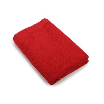 Pyramids Cotton Red Bath Towel 30 X 60 inch GSM 450 1