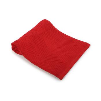 Pyramids Cotton Red Bath Towel 30 X 60 inch GSM 450 2