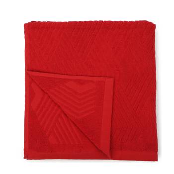 Pyramids Cotton Red Bath Towel 30 X 60 inch GSM 450 3
