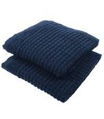 Matrix Cotton Blue Hand Towel 16 X 24 inch Pack of 2 GSM 450