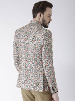 Multicolor Printed Polyester Bandhgala Suit 5