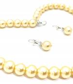 Golden Sea Shell  Pearl Necklace Sets