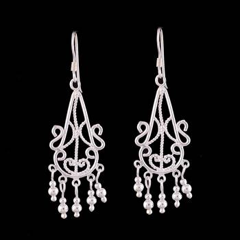 4.23 Gms Silver Elegant Designer Earrings 1