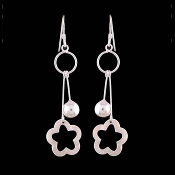 4.50 Gms Silver Designer Earrings 1