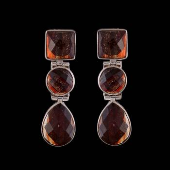 Silver Earrings With Onyx 1
