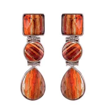 Silver Earrings With Onyx 2