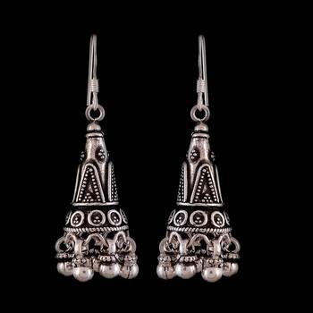 11.76 Gms Silver Dangler Earrings 1