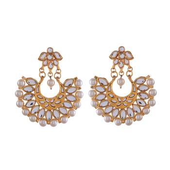 Kundan And Pearl Designer Earrings 1
