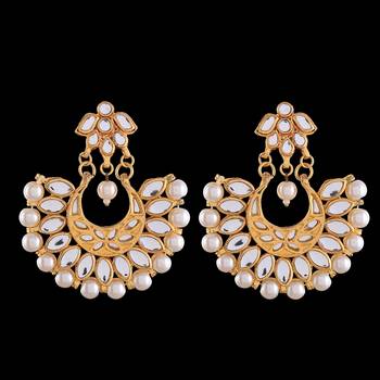 Kundan And Pearl Designer Earrings 2