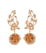 Stylish Golden Pearl Designer Earrings