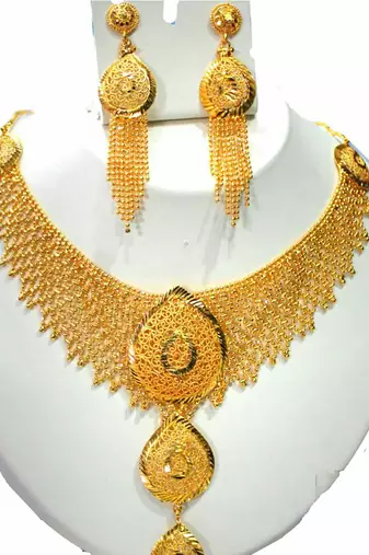Gold necklaces