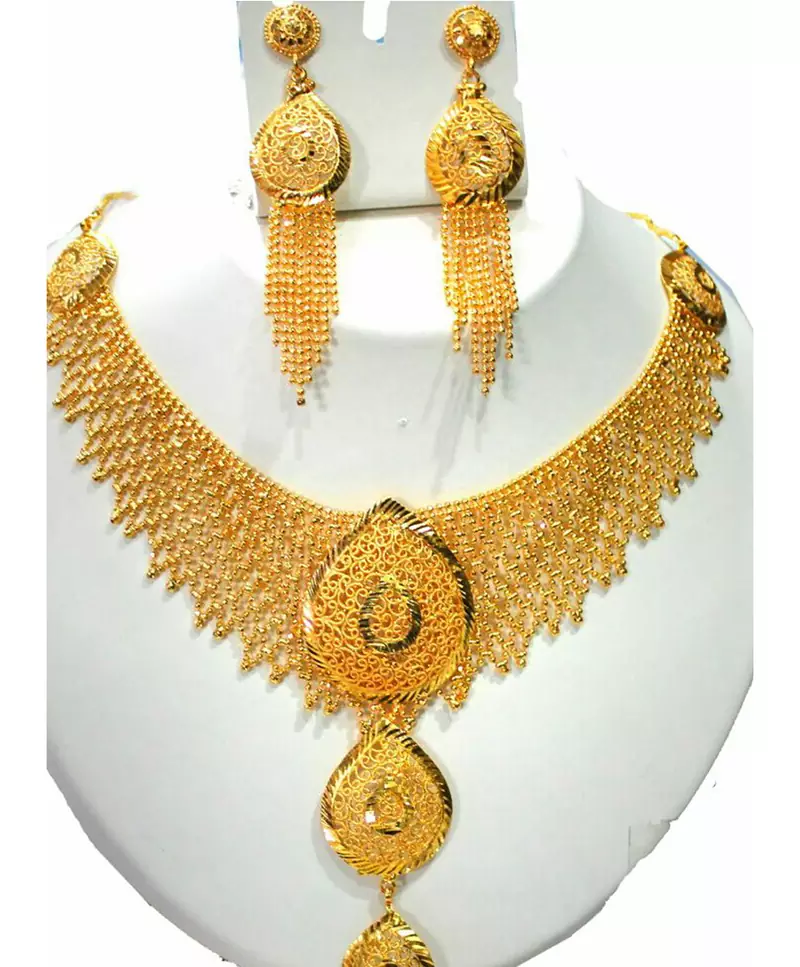 Gold necklaces