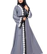 Grey Embroidered Nida Burka