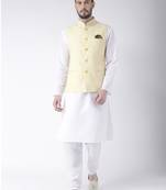 White Plain Cotton Kurta Pajama