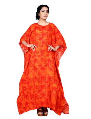Multicolor Printed Rayon Islamic Kaftans 1