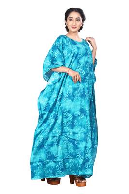 Multicolor Printed Rayon Islamic Kaftans 5