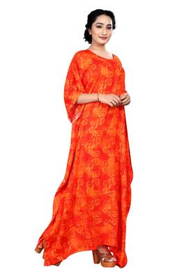 Multicolor Printed Rayon Islamic Kaftans 3