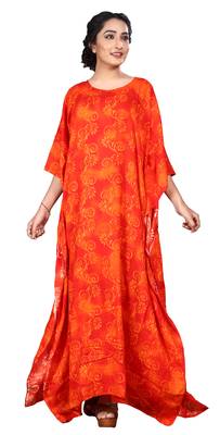 Multicolor Printed Rayon Islamic Kaftans 4