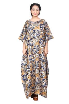 Multicolor Printed Rayon Islamic Kaftans 2