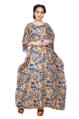 Multicolor Printed Rayon Islamic Kaftans 4