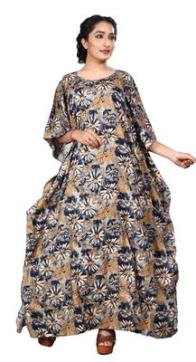 Multicolor Printed Rayon Islamic Kaftans 5