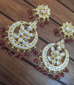 Red crystal danglers drops