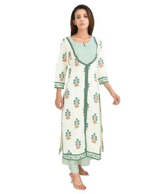Multicolor printed cotton kurti 1
