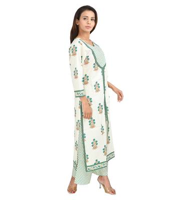 Multicolor printed cotton kurti 3
