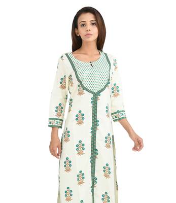 Multicolor printed cotton kurti 4
