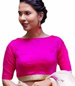 Designer Pink Color Gold Sequence Lace Blouse