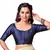 Navy Blue Plain Art Silk Designer Blouse
