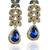 JewelMaze Gold Plated Stone Necklace Set with Maang Tikka