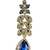 JewelMaze Gold Plated Stone Necklace Set with Maang Tikka