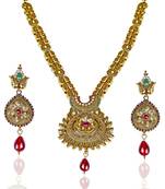 JewelMaze Gold Plated Austrian Stone Necklace Set