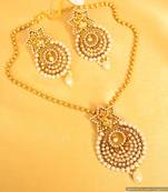 Tradional Temple Jewellery Pearl Pendant Set