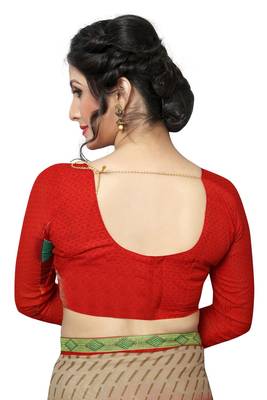 Multicolor printed georgette saree with blouse 4