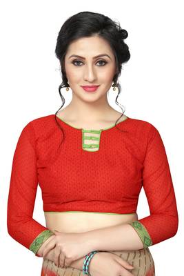 Multicolor printed georgette saree with blouse 5