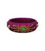 Purple silk thread bangles